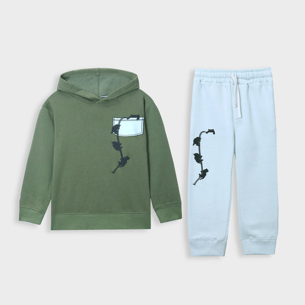 Premium Quality"Cotton Fleece"Roop Printed"Track Suit For Kids