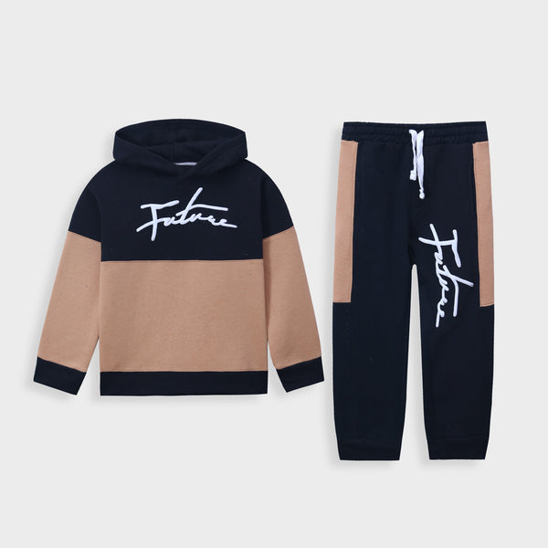 Premium Quality" Cotton Fleece" Trendy Printed" Track Suit For Kids