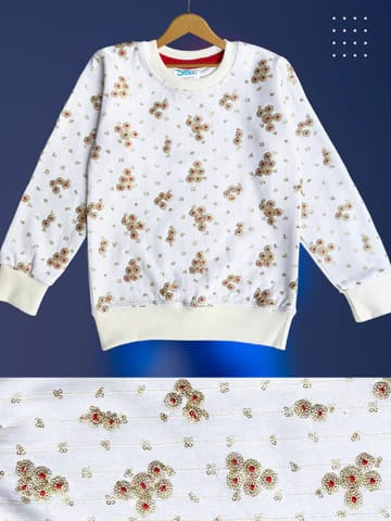 FANCY FLOWER KIDS TRACK SUIT